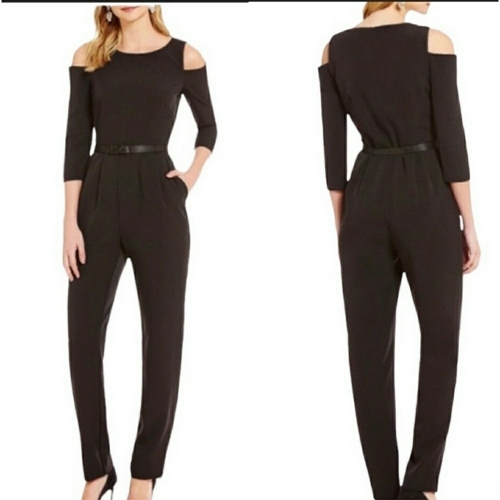 NWT Eliza J Women's Cold Shoulder Jumpsuit, Size 16